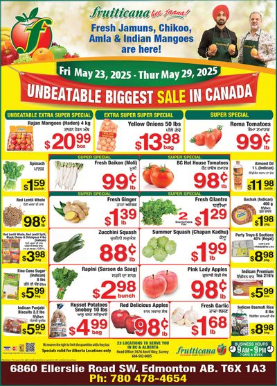 Fruiticana (Edmonton) Flyer May 23 to 29