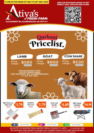 Atiya's Fresh Farm Flyer May 23 to 29
