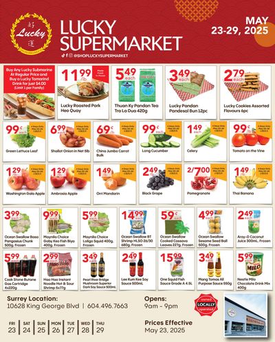 Lucky Supermarket (Surrey) Flyer May 23 to 29 Lucky Supermarket (Surrey) Flyer May 23 to 29