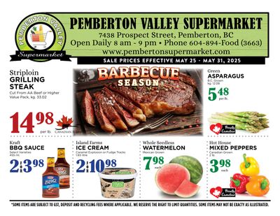 Pemberton Valley Supermarket Flyer May 25 to 31