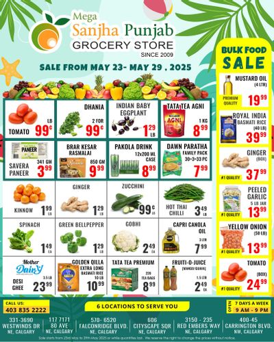 Sanjha Punjab Grocery Store Flyer May 23 to 29