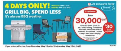 Real Canadian Superstore Ontario: 30,000 PC Optimum Points For Every $100 Spent on Select Outdoor Items