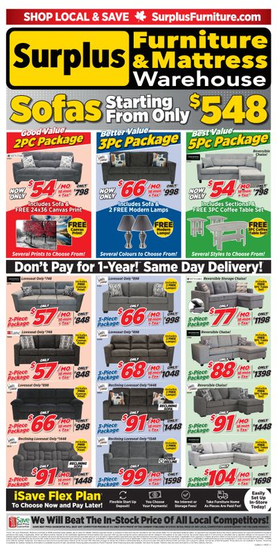 Surplus Furniture & Mattress Warehouse (Sudbury) Flyer May 26 to June 8