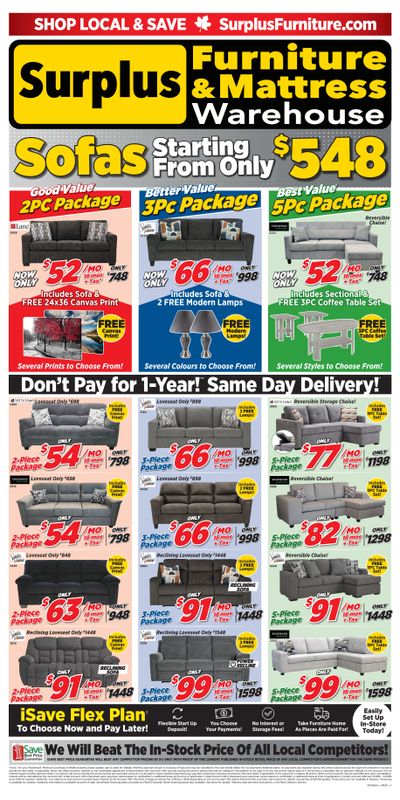 Surplus Furniture & Mattress Warehouse (S. ON) Flyer May 26 to June 8