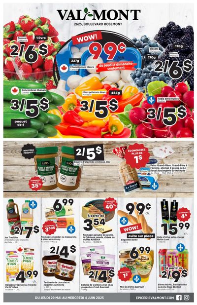 Val-Mont Flyer May 29 to June 4 Val-Mont Flyer May 29 to June 4