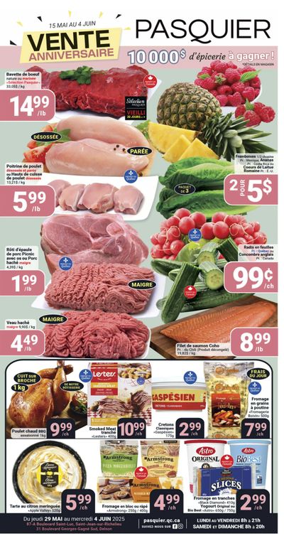 Pasquier Flyer May 29 to June 4