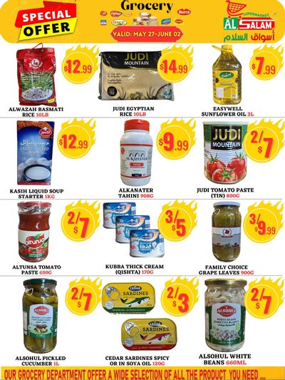 Al-Salam Supermarket Flyer May 27 to June 2 Al-Salam Supermarket Flyer May 27 to June 2