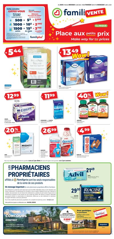 Familiprix Clinique Flyer May 29 to June 4