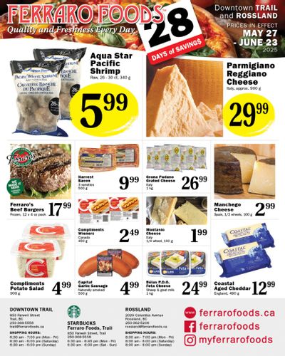 Ferraro Foods Monthly Flyer May 27 to June 23 Ferraro Foods Monthly Flyer May 27 to June 23