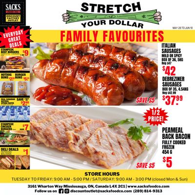 Sacks Food Co. Flyer May 28 to June 10 Sacks Food Co. Flyer May 28 to June 10