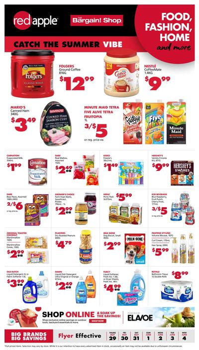The Bargain Shop & Red Apple Stores Flyer May 29 to June 4 The Bargain Shop & Red Apple Stores Flyer May 29 to June 4