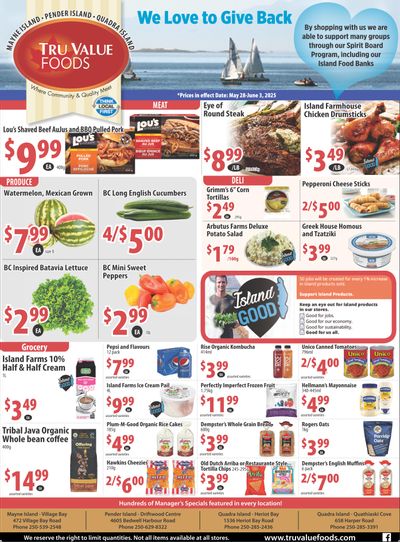 Tru Value Foods Flyer May 28 to June 3 Tru Value Foods Flyer May 28 to June 3