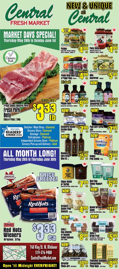 Central Fresh Market Flyer May 29 to June 5 Central Fresh Market Flyer May 29 to June 5