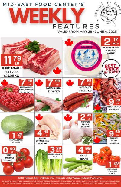 Mid-East Food Centre Flyer May 29 to June 4 Mid-East Food Centre Flyer May 29 to June 4