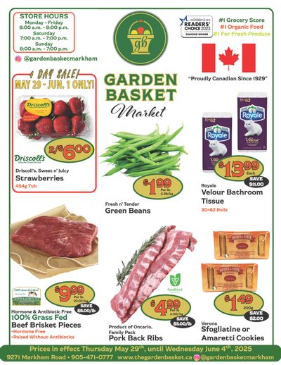 The Garden Basket Flyer May 29 to June 4 The Garden Basket Flyer May 29 to June 4