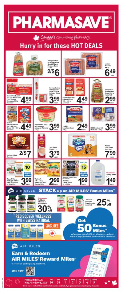 Pharmasave (Atlantic) Flyer May 30 to June 5