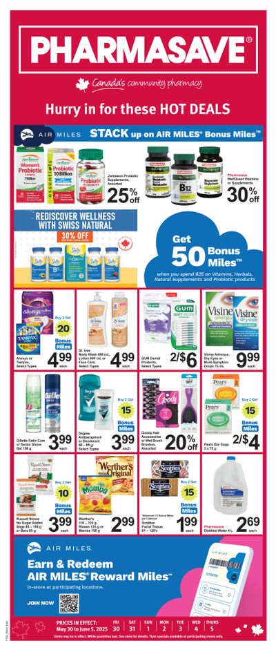 Pharmasave (ON & West) Flyer May 30 to June 5 Pharmasave (ON & West) Flyer May 30 to June 5