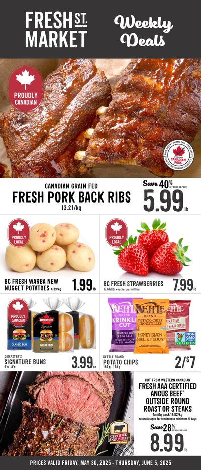 Fresh St. Market Flyer May 30 to June 5 Fresh St. Market Flyer May 30 to June 5