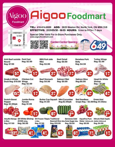 Aigoo Foodmart Flyer May 30 to June 5 Aigoo Foodmart Flyer May 30 to June 5