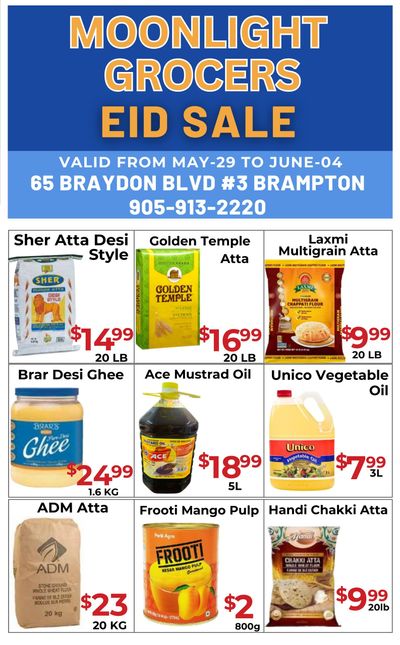 Moonlight Grocers Flyer May 29 to June 4