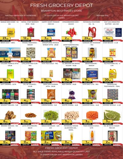 Fresh Grocery Depot Flyer May 29 to June 4
