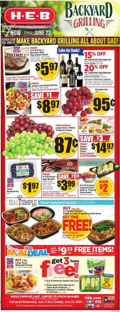 H-E-B Weekly Ad & Flyer June 17 to 23