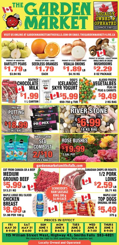 The Garden Market Flyer May 30 to June 5