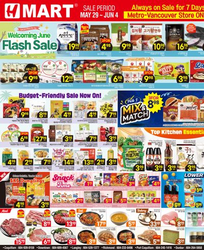 H Mart (West) Flyer May 29 to June 4 H Mart (West) Flyer May 29 to June 4
