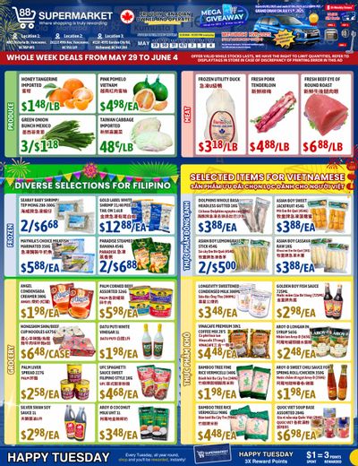 88 Supermarket Flyer May 29 to June 4