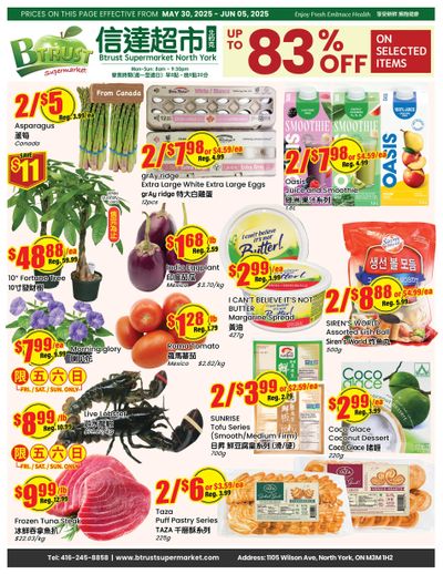 Btrust Supermarket (North York) Flyer May 30 to June 5