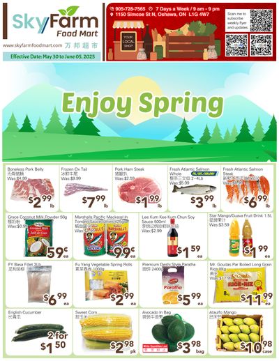 SkyFarm Food Mart Flyer May 30 to June 5