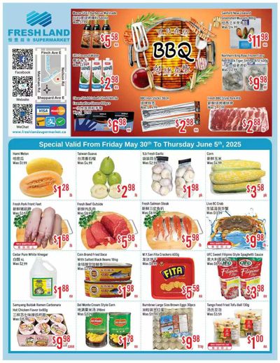FreshLand Supermarket Flyer May 30 to June 5 FreshLand Supermarket Flyer May 30 to June 5
