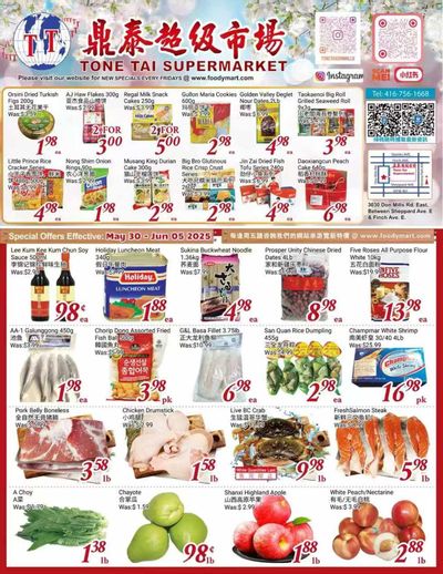 Tone Tai Supermarket Flyer May 30 to June 5 Tone Tai Supermarket Flyer May 30 to June 5