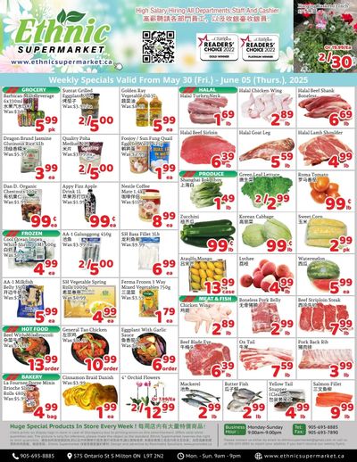 Ethnic Supermarket (Milton) Flyer May 30 to June 5