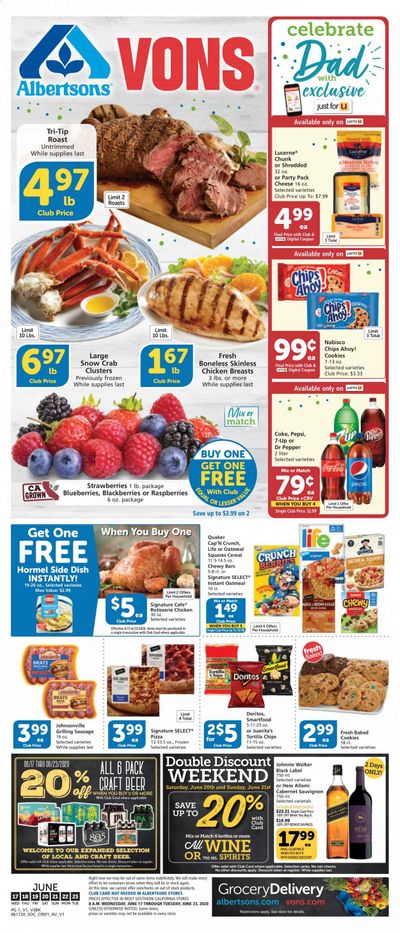 Vons Weekly Ad & Flyer June 17 to 23