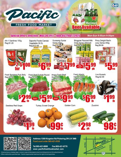 Pacific Fresh Food Market (Pickering) Flyer May 30 to June 5 Pacific Fresh Food Market (Pickering) Flyer May 30 to June 5