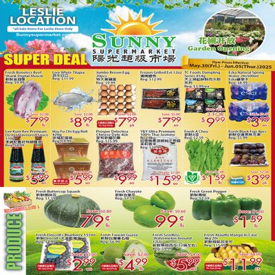 Sunny Supermarket (Leslie) Flyer May 30 to June 5