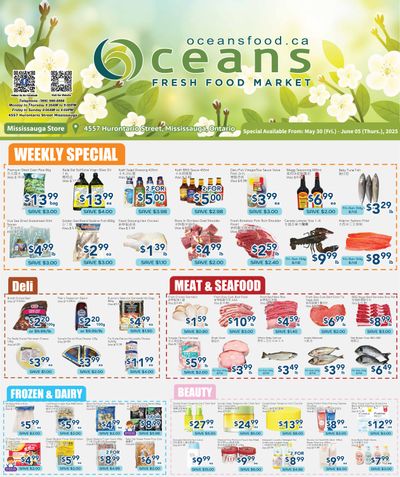 Oceans Fresh Food Market (Mississauga) Flyer May 30 to June 5 Oceans Fresh Food Market (Mississauga) Flyer May 30 to June 5