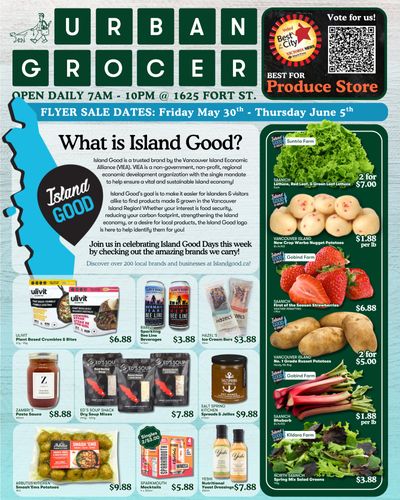 Urban Grocer Flyer May 30 to June 5 Urban Grocer Flyer May 30 to June 5