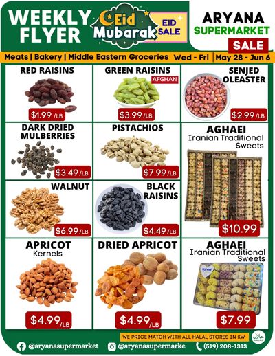 Aryana Supermarket Flyer May 28 to June 6 Aryana Supermarket Flyer May 28 to June 6
