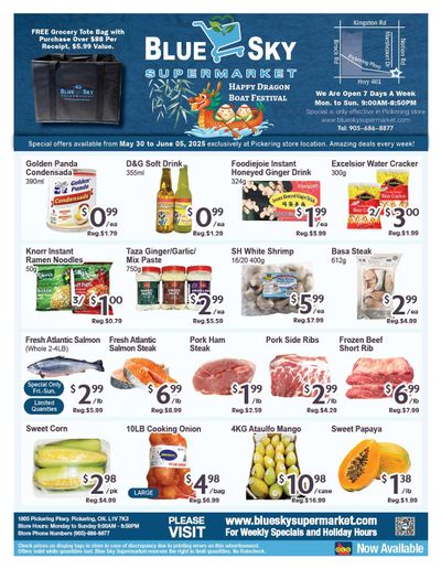 Blue Sky Supermarket (Pickering) Flyer May 30 to June 5
