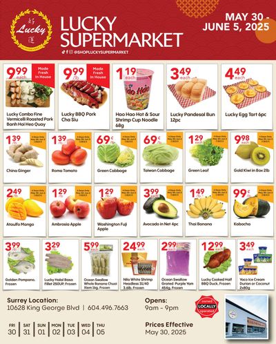 Lucky Supermarket (Surrey) Flyer May 30 to June 5 Lucky Supermarket (Surrey) Flyer May 30 to June 5
