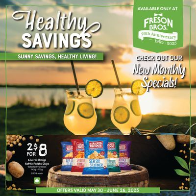 Freson Bros. Healthy Savings Flyer May 30 to June 26