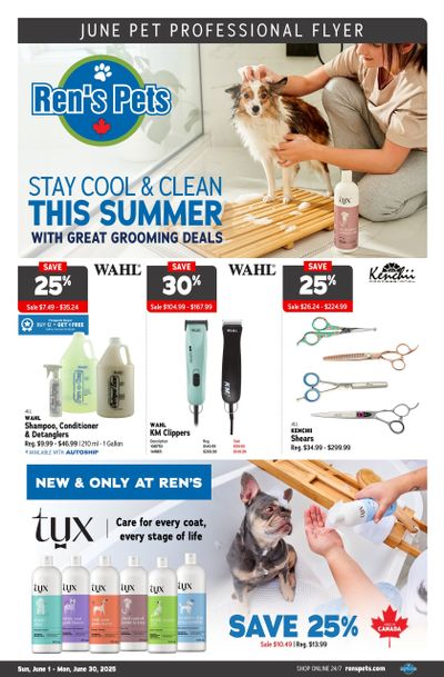 Ren's Pets Pet Professional Monthly Flyer June 1 to 30