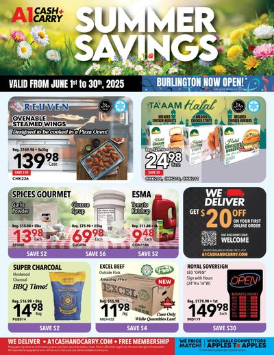 A-1 Cash and Carry Flyer June 1 to 30 A-1 Cash and Carry Flyer June 1 to 30
