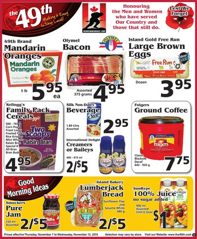The 49th Parallel Grocery Flyer November 7 to 13