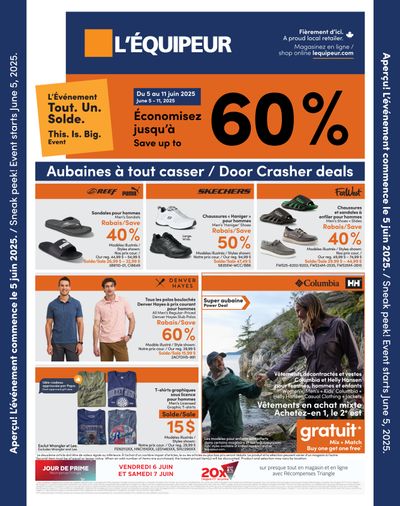 L'Équipeur Flyer June 5 to 11 L'Équipeur Flyer June 5 to 11