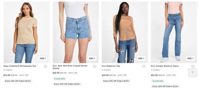 GUESS & GUESS Factory Canada: Sale up to 40% off + Extra 15% off $125+ GUESS & GUESS Factory Canada: Sale up to 40% off + Extra 15% off $125+
