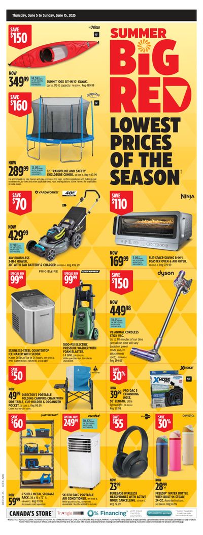 Canadian Tire Summer Big Red Flyer June 5 to 15 Canadian Tire Summer Big Red Flyer June 5 to 15