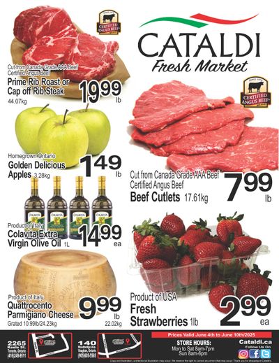 Cataldi Fresh Market Flyer June 4 to 10 Cataldi Fresh Market Flyer June 4 to 10